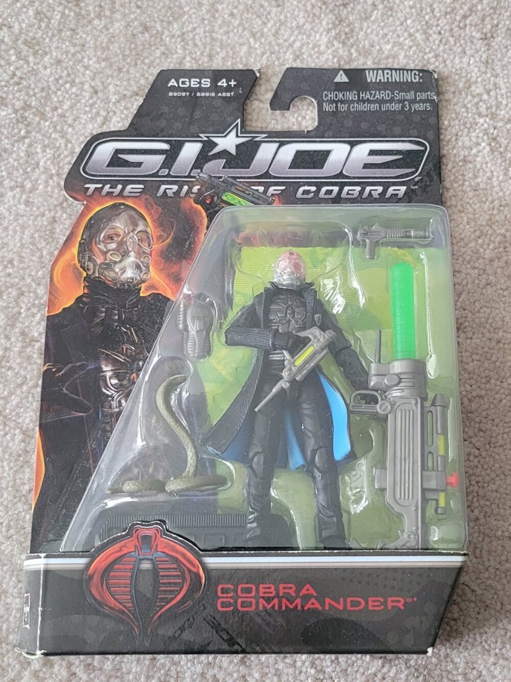 G.I. Joe Cobra Commander Figure Rise of Cobra Hasbro Vintage NWT